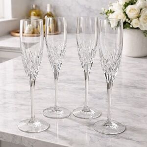 NEW Kate Spade Crystal Champagne Flutes – Set of 4 | Elegant & Timeless